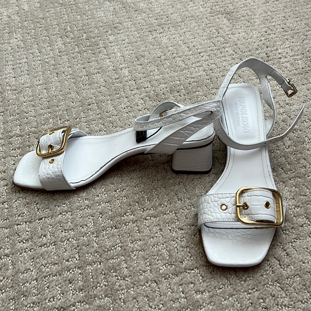 White leather sandals- do not have
